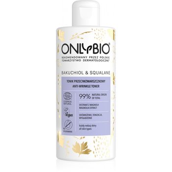 OnlyBio, Bakuchiol & Squalane, tonik przeciwzmarszczkowy do twarzy, 300 ml - ONLYBIO