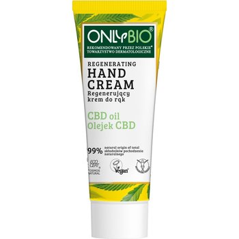 OnlyBio, regenerujący krem do rąk z olejkiem CBD, 75 ml - ONLYBIO