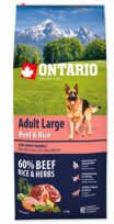 Ontario- adult large beef & rice 12kg