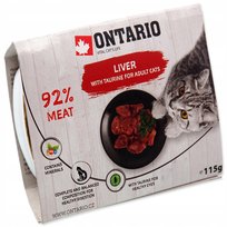 ONTARIO Alucup ONTARIO Liver 115g / ONTARIO alu tacka wątróbka konserwa dla