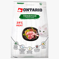 Ontario Cat Hypoallergenic Sensitive trawienie skóra 2kg