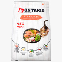 Ontario Cat Sterilized sucha karma dla kotów łosoś 2kg