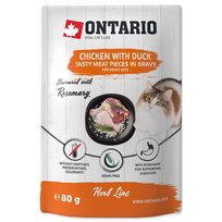 ONTARIO Herb kurczak z kaczka ryz rozmaryn w sosie opak. 18x80g saszetka