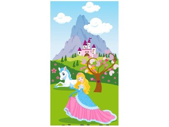 Oobrazy, Fototapeta, Królewna z błękitnym koniem, 110x200 cm - Oobrazy