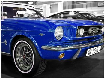 Oobrazy, Fototapeta, Niebieski Mustang, 200x150 cm - Oobrazy