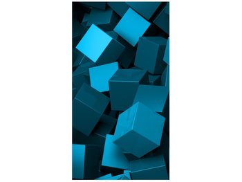 Oobrazy, Fototapeta, Niebieskie kostki 3d, 110x200 cm - Oobrazy