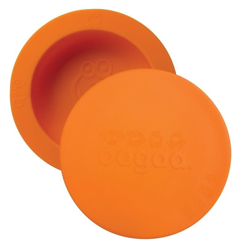 Фото - Дитячий посуд Oogaa , Silikonowa miseczka z pokrywką, Orange, Bowl & Lid 