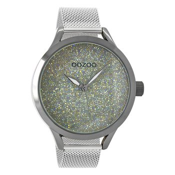 Oozoo damski zegarek na rękę Czasomierze analogowy Metal srebrny UOC10651 - Oozoo