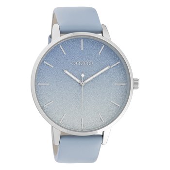 Oozoo damski zegarek na rękę jasnoniebieska skóra C10830 Timepieces damski analogowy zegarek kwarcowy UOC10830 - Oozoo