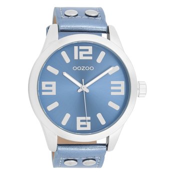 Oozoo Damski zegarek na rękę Timepieces Analog Leather niebieski UOC1079A - Oozoo