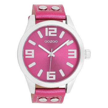 Oozoo damski zegarek na rękę Timepieces Analog Leather różowy UOC1078A - Oozoo