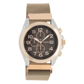 Oozoo damski zegarek na rękę Timepieces Analog Metal różowe złoto UOC10731 - Oozoo