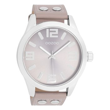 Oozoo damski zegarek na rękę Timepieces Analog skóra taupe różowy UOC1086A - Oozoo