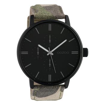 Oozoo Damski zegarek na rękę Timepieces Analog Skóra zielony brąz UOC10312 - Oozoo