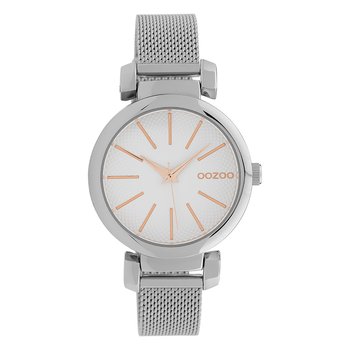 Oozoo damski zegarek na rękę Timepieces analogowy Metal srebrny UOC10128 - Oozoo