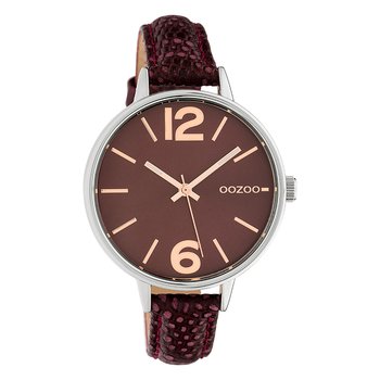 Oozoo damski zegarek na rękę Timepieces analogowy skóra brązowy UOC10457 - Oozoo