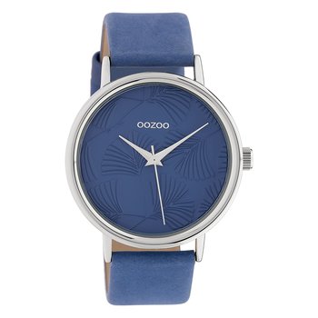 Oozoo damski zegarek na rękę Timepieces analogowy skóra niebieski UOC10394 - Oozoo