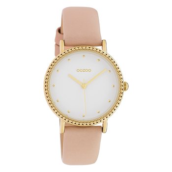 Oozoo damski zegarek na rękę Timepieces analogowy skóra różowy UOC10421 - Oozoo