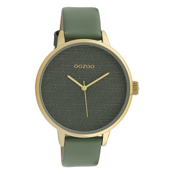 Oozoo damski zegarek na rękę Timepieces analogowy skóra zielony UOC10248 - Oozoo