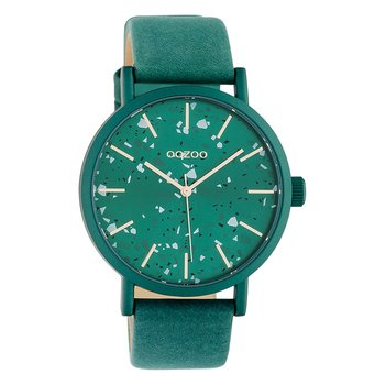 Oozoo damski zegarek na rękę Timepieces analogowy skóra zielony UOC10411 - Oozoo