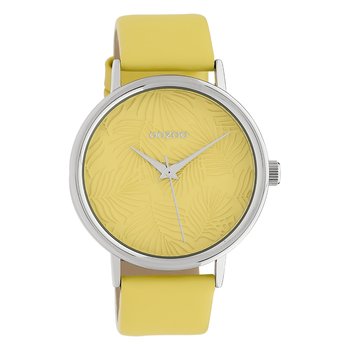Oozoo damski zegarek na rękę Timepieces analogowy skórzany żółty UOC10169 - Oozoo
