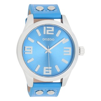 Oozoo damski zegarek na rękę Timepieces Analogue Leather niebieski UOC1076A - Oozoo