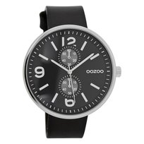 Oozoo męski zegarek na rękę timepieces analogue leather czarny uoc7079a Oozoo