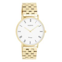 Oozoo unisex zegarek na rękę oozoo vintage analogue stal nierdzewna złoty uoc20369 Oozoo