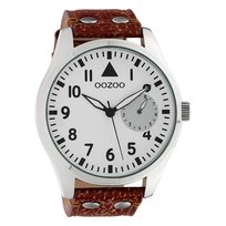 Oozoo Unisex Zegarek na rękę Timepieces Analog skóra brązowy UOC10325 Oozoo