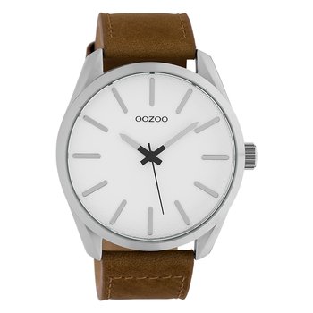 Oozoo Unisex Zegarek na rękę Timepieces Analogowy Skóra brązowy UOC10320 - Oozoo