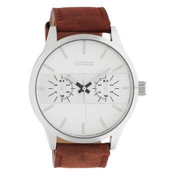 Oozoo Unisex Zegarek na rękę Timepieces Analogowy Skóra brązowy UOC10535 - Oozoo