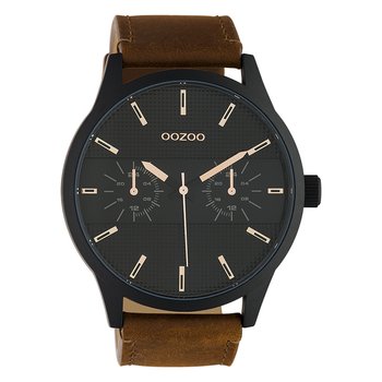 Oozoo Unisex Zegarek na rękę Timepieces Analogowy Skóra brązowy UOC10538 - Oozoo