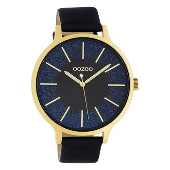 Oozoo Unisex Zegarek na rękę Timepieces Analogowy skóra czarny UOC10568 - Oozoo