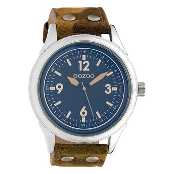 Oozoo Unisex Zegarek na rękę Timepieces Analogowy skóra kamuflaż UOC10352 - Oozoo