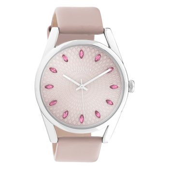 Oozoo zegarek na rękę różowa skóra C10816 Timepieces damski analogowy zegarek kwarcowy UOC10816 - Oozoo