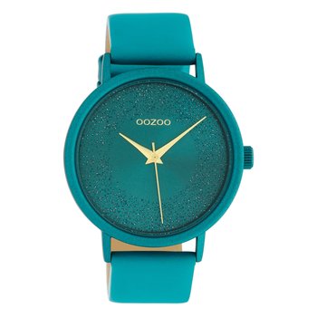 Oozoo zegarek na rękę turkusowa skóra C10581 Timepieces damski analogowy zegarek kwarcowy UOC10581 - Oozoo