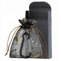 Opakowanie na prezent pudełeczko kartonik woreczek szyfonowy karabińczyk