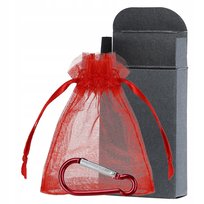 Opakowanie na prezent pudełeczko kartonik woreczek szyfonowy karabińczyk