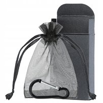 Opakowanie na prezent pudełeczko kartonik woreczek szyfonowy karabińczyk