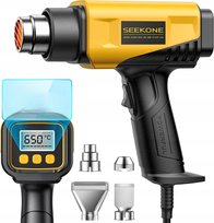 Opalarka elektryczna 2000W regulacja 50-650°C ekran + 4 dysze