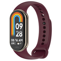Opaska bransoleta pasek silikonowy Vanfone do Xiaomi Mi Smart Band 8/9, bordowy