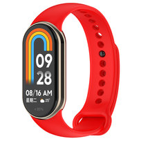 Opaska bransoleta pasek silikonowy Vanfone do Xiaomi Mi Smart Band 8/9, czerwony