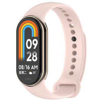 Opaska bransoleta pasek silikonowy Vanfone do Xiaomi Mi Smart Band 8/9, pudrowy róż - Vanfone