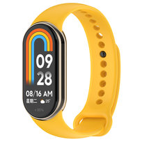 Opaska bransoleta pasek silikonowy Vanfone do Xiaomi Mi Smart Band 8/9, żółty
