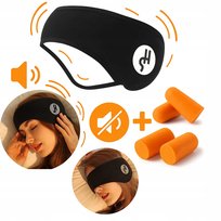 OPASKA DO SPANIA MASKA NA OCZY USZY WYCISZAJĄCA ZESTAW Z ZATYCZKAMI