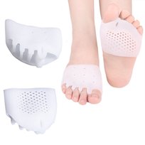 Opaska elastyczna na haluksy biały żelowy separator na pięć palców 2 szt