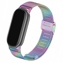 Opaska metalowa do Xiaomi Mi Band 8 i Mi Band 9 (Tęczowy)