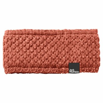 Opaska Na Głowę Jack Wolfskin Highloft Knit Headband Women Autumn Red M - Jack Wolfskin