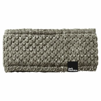 Opaska Na Głowę Jack Wolfskin Highloft Knit Headband Women Dusty Olive M - Jack Wolfskin