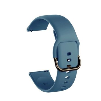 Opaska Pasek Bransoleta Gearband Samsung Watch 42Mm 3 41Mm 4 40/44Mm Active Huawei Watch Gt 2 / 3 42Mm Amazfit Gts 1 2  2E Mini Garmin Venu / Sq Szaroniebieski - Bestphone